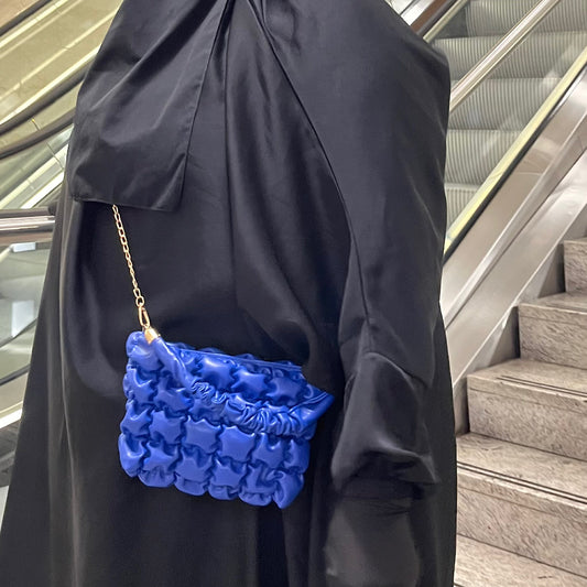 Royal Blue Quilted Bag