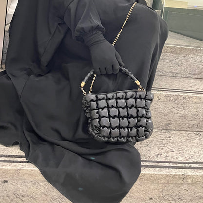 Black Quilted Leather Bag