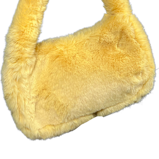 Yellow Fluffy Shoulder Bag