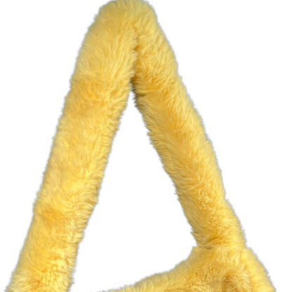 Yellow Fluffy Shoulder Bag