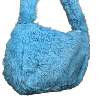 Blue Fluffy Shoulder Bag - Mary’s Twist